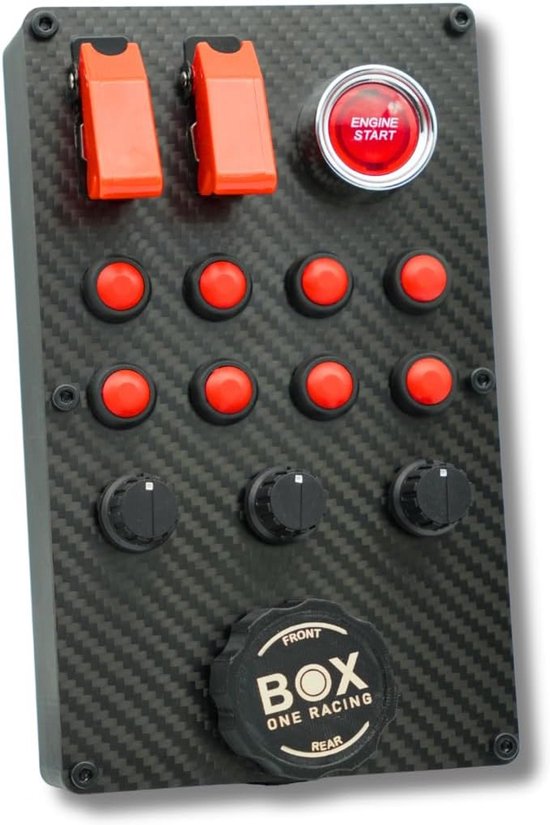 Race Simulator Button Box met LED Knoppen en Draaiknoppen voor PC Simracing