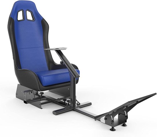 Race Simulator Cockpit - Gaming Stoel - Intensief Racen - Opvouwbaar en Verstelbaar - 195 x 59 inch - Zwart