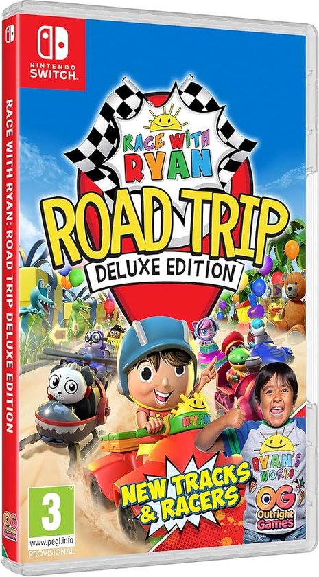 Race with Ryan Road Trip Deluxe - Switch (code in box) van Outright Games