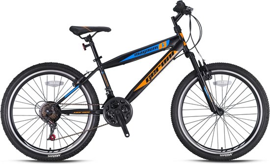 Racefiets Rapdio - Kinderfiets met 21 versnellingen - 27,5 inch - Jongens - framemaat 41cm - Zwart van Rapdio
