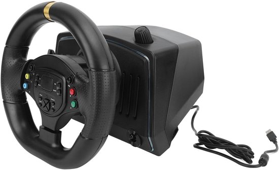Racefiets Stuur - Gaming Stuur - Race Simulatie - Verstelbare Sfeerverlichting - 34 x 31 x 29 cm van Merkloos