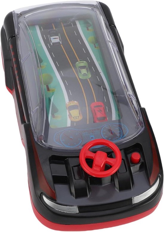 Racegame Handheld - Stuur Speelgoed - Avontuurlijk Spelen - Interactief Vermaak - 18 x 9 x 6 cm - Zwart