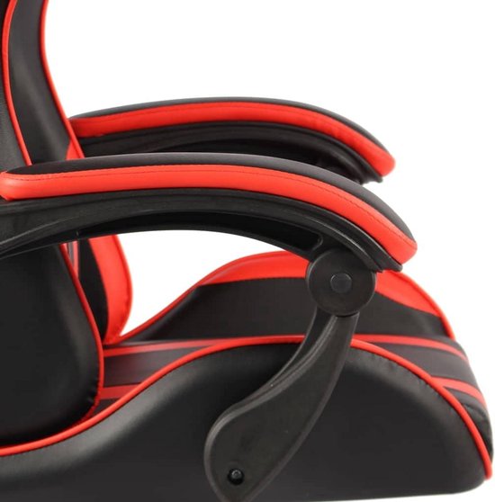 Racestoel - Gaming stoel - Comfortabel gamen - Verstelbare rugleuning - 62 x 69 x 130 cm - Zwart rood