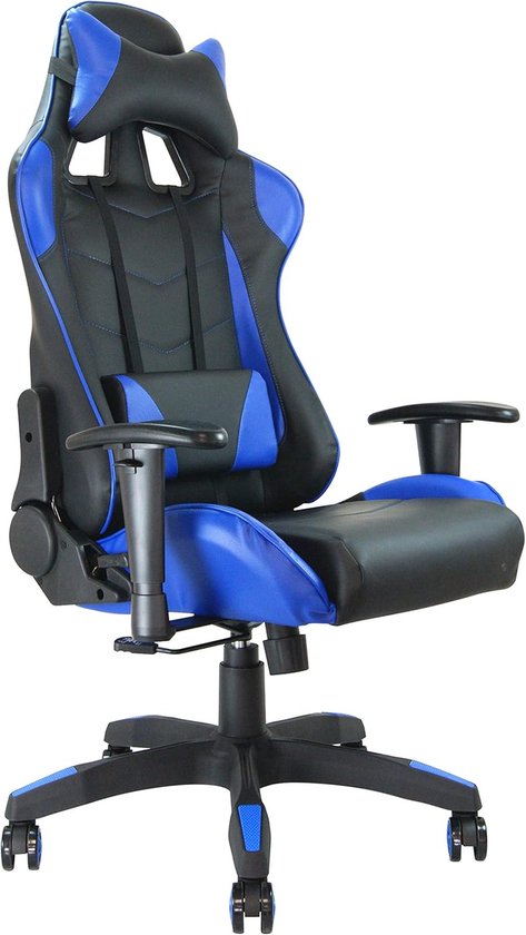 Racestoel met Kuipzitting - Verstelbare Gaming Chair in Zwart en Rood van Merkloos