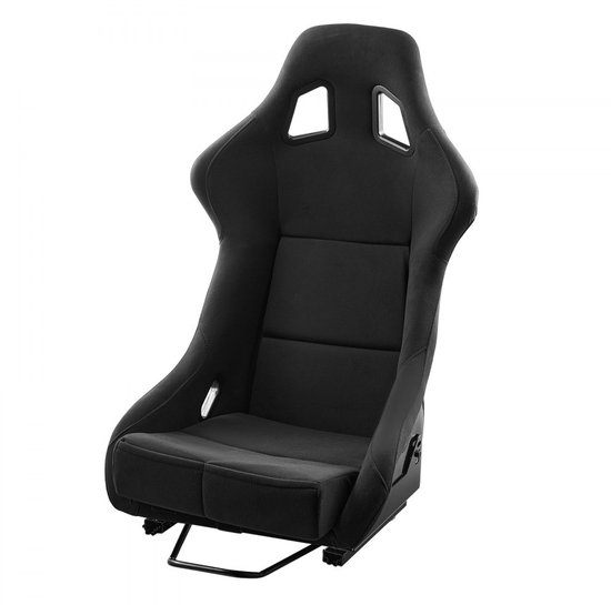 Racestoel / Racing Seat - Kuipstoel Met Geïntegreerde Schuifrails - Dubbele Vergrendeling - Hoog Veerkrachtig Schuim - Zachte Velours Bekleding - Voor Raceauto En Kart van Merkloos