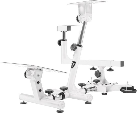 Racestoel Simulator - Comfortabele Zitpositie met Aanpasbare Functies - Wit van Merkloos