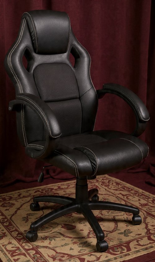 Racing GamePro Bureaustoel Deluxe - – Ergonomische gamingstoel met 14 kleurvarianten, verstelbare armleuningen, kantelmechanisme en SGS-geteste Gasveer-Casa Serena - Afmetingen op aanvraag - Casa D...