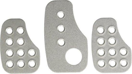 Racing pedalen set - Aluminium pedalen - Auto aanpassen - Gladde afwerking - 3 stuks - Zilver