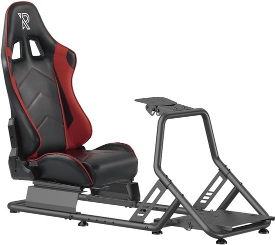 Racing Simulator Cockpit - Verstelbare Stoel met Stalen Frame voor Simracing - Geschikt voor Beginners en Professionals