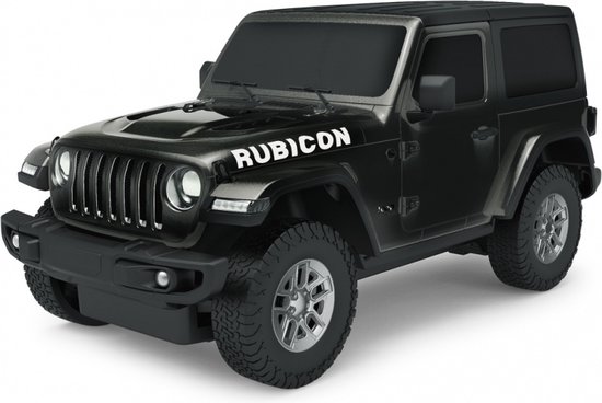 Rastar Rc Jeep Wrangler Jl Jongens 27 Mhz 1:24 Zwart van Merkloos