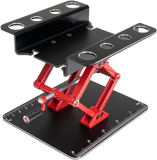 RC Auto Werkstandaard - Reparatiestation - Modelbouw Onderhoud - 360 Graden Draaibaar - 6-14cm Hoogte - Zwart van Merkloos