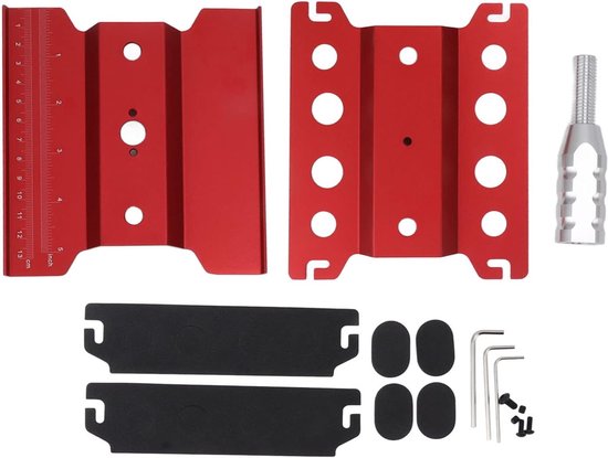 RC Auto Werkstandaard - Reparatietafel Model - Model Reparatie - 360 Graden Rotatie - Schaal Inbegrepen - Rood