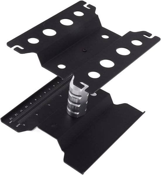 RC Auto Werkstandaard - Reparatietafel Modelbouw - Onderhoud en Reparatie - 360 Graden Rotatie - In Hoogte Verstelbaar - Zwart