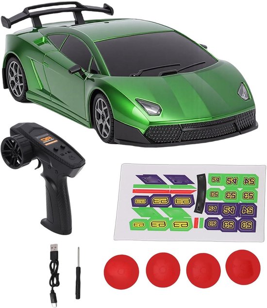 RC Drift Auto - Afstandsauto Racewagen - Hoge Snelheid Driften - Verstelbare Gyroscoop - 1:43 Schaal - Wit