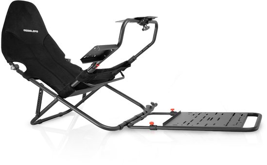 REBBLERS® SIMR 100 Foldable Sim Racing Cockpit - Opvouwbare Racestoel - Compact - Zwart van Rebblers