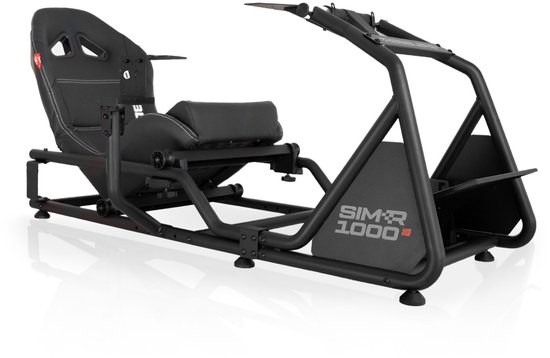 REBBLERS® SIMR 1000G Sim Racing Cockpit + Gearshift Holder - Verstelbare Racestoel van Formula naar GT/Rally - Race Simulator - Zwart van Merkloos