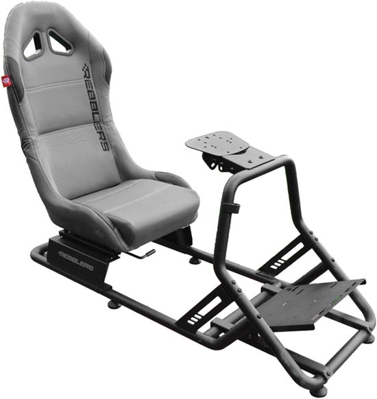 REBBLERS® SIMR 300 Sim Racing Cockpit - Racestoel - Volledig Verstelbaar - Antraciet van Merkloos