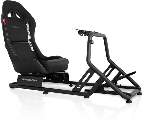 REBBLERS® SIMR 300 Sim Racing Cockpit - Racestoel - Volledig Verstelbaar - Zwart van Merkloos