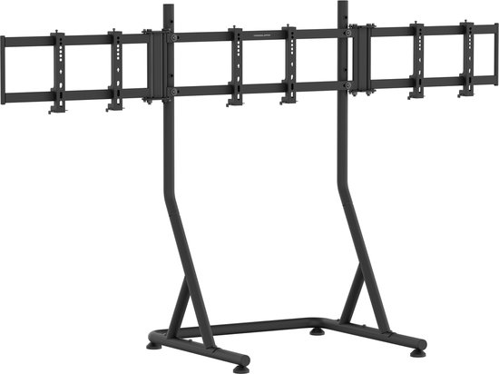 REBBLERS® Triple Monitor Standaard voor SIMR Series Racing Simulator Cockpits - Vrijstaand - Verstelbaar & Vergrendelbaar van Merkloos