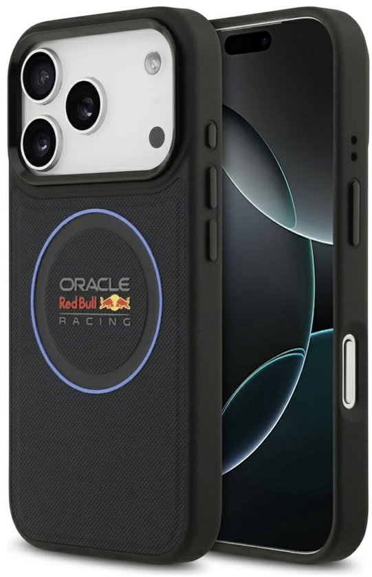 Red Bull Case Meshede Blauwe Ring Metalen Knoppen Magsafe Voor Iphone 17 Pro van Merkloos