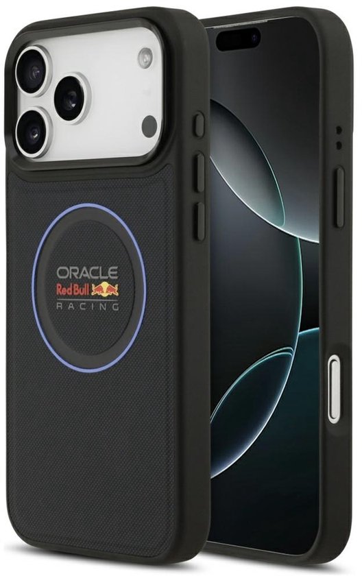 Red Bull Case Met Blauwe Ring En Metalen Knoppen Voor Iphone 17 Pro Max van Merkloos