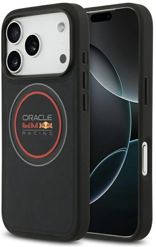 Red Bull Case Met Mesh-Logo En Rode Ring Voor Iphone 17 Pro Max Magsafe van Merkloos