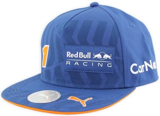 Red Bull F1 Max Verstappen Flat Brim Cap Blue