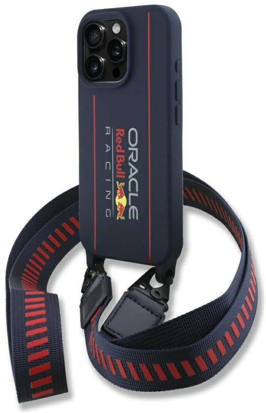 Red Bull Hardcase Met Siliconen Bandje Voor Magsafe Iphone 16 Pro Logo