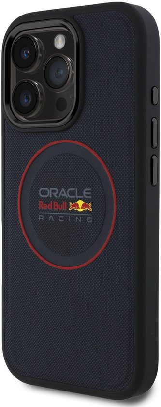 Red Bull Hardcase Voor Iphone 16 Pro 6.3 Voor Magsafe Leder Rode Ring van Red Bull