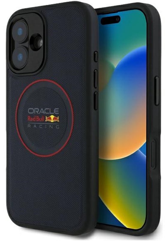 Red Bull Hoesje Voor Iphone 16 Plus 6,7 Hardcase Leer Voor Magsafe van Red Bull
