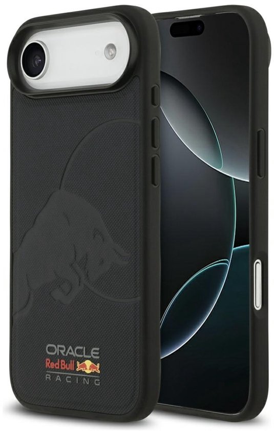 Red Bull Iphone Hoesje Air Meshed Debossed Bull Magsafe Hoesje van Merkloos