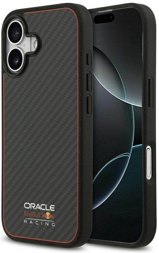 Red Bull Kevlar Logo Matte Hoes Voor Iphone 17 Magsafe Met Anti-Slip van Merkloos
