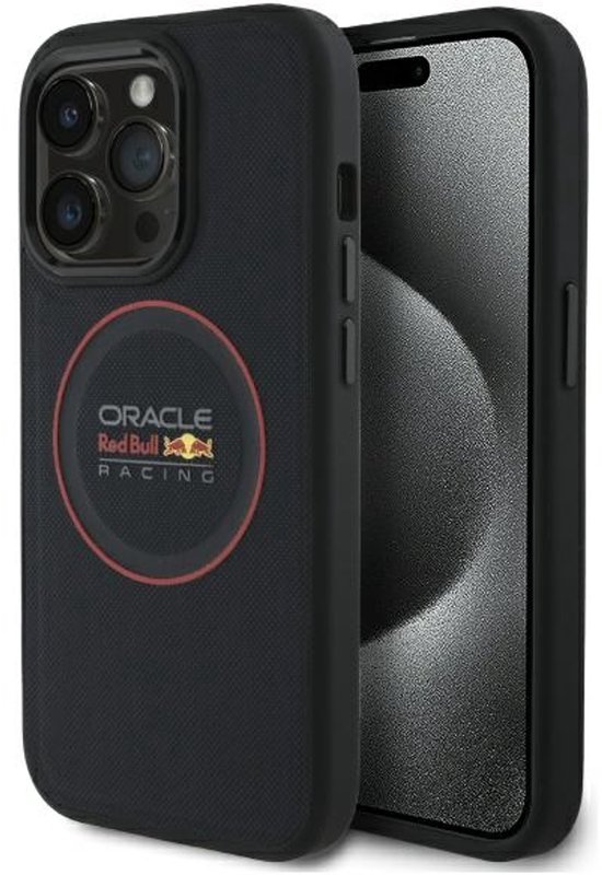 Red Bull Magnetische Hoes Voor Iphone 14 Pro 6.1 Hardcase Met Ring Leder van Merkloos