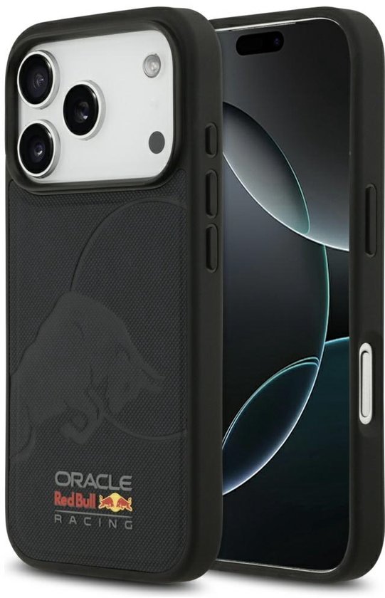 Red Bull Meshed Debossed Bull Case Voor Magsafe Iphone 17 Pro Beschermend van Merkloos