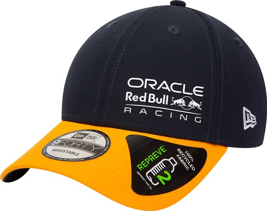 Red Bull Racing 9Forty Cap - Blauw/Oranje One Size - Max Verstappen Pet van Red Bull Racing