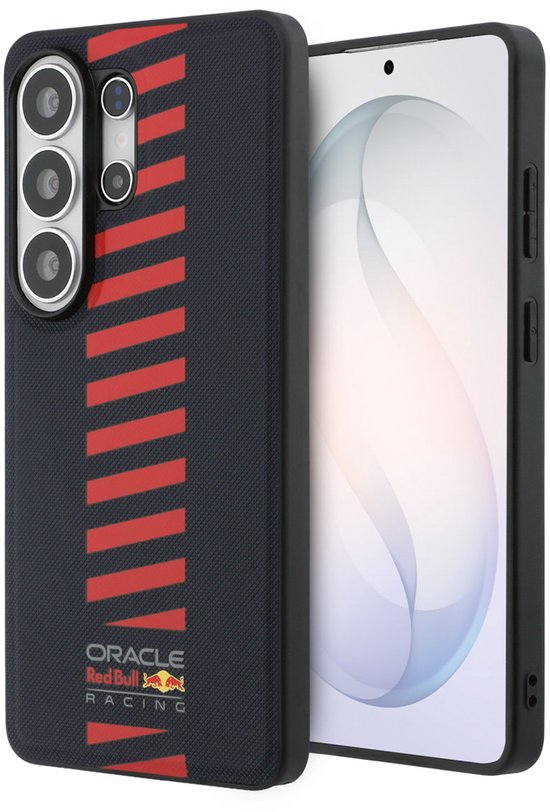 Red Bull Racing Back cover Galaxy S26 Ultra - Magsafe - Meshed PU Leather - Navy van Merkloos