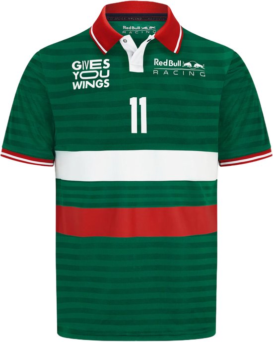 Red Bull Racing F1 - Sergio Perez - Polo-Shirt - Groen - Maat S - Formule 1 van Red Bull
