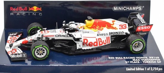 Red Bull Racing Honda RB16B #33 2nd Turkish GP 2021 - 1:43 - Minichamps van Merkloos