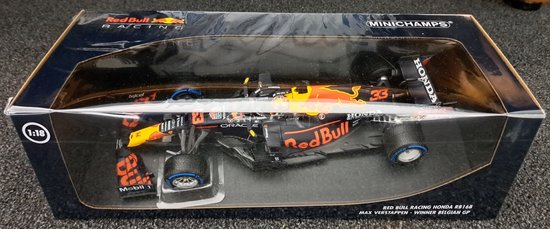 Red Bull Racing Honda RB16B #33 Winner Belgian GP 2021 - 1:18 - Minichamps van Merkloos