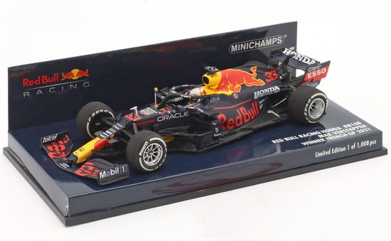 Red Bull Racing Honda RB16B #33 Winner French GP 2021 - 1:43 - Minichamps van Red Bull Racing