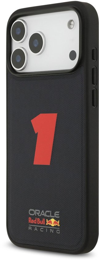 Red Bull Racing iPhone 17 Pro Max Back cover case - Magsafe - Meshed - 3D Rubber Number 1 - Navy van Red Bull Racing