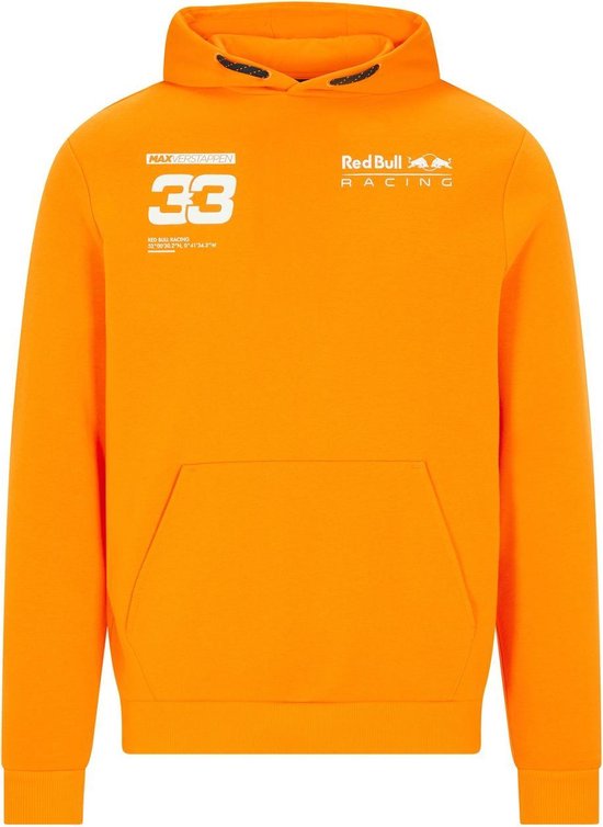 Red Bull Racing Kids Verstappen Hooded Sweat 092 orange van Merkloos