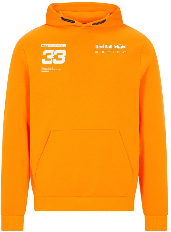 Red Bull Racing Kids Verstappen Hooded Sweat 092 orange van Merkloos
