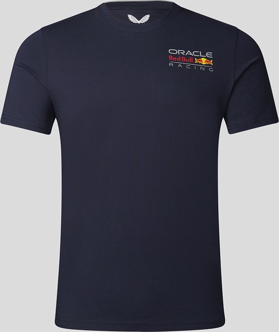 Red Bull Racing Logo Shirt Gekleurd Blauw 2023 XXXXL - Max Verstappen - Sergio Perez - Oracle van Red Bull