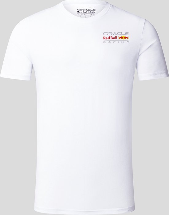Red Bull Racing Logo Shirt Gekleurd Wit 2023 XXXL - Max Verstappen - Sergio Perez - Oracle van Red Bull