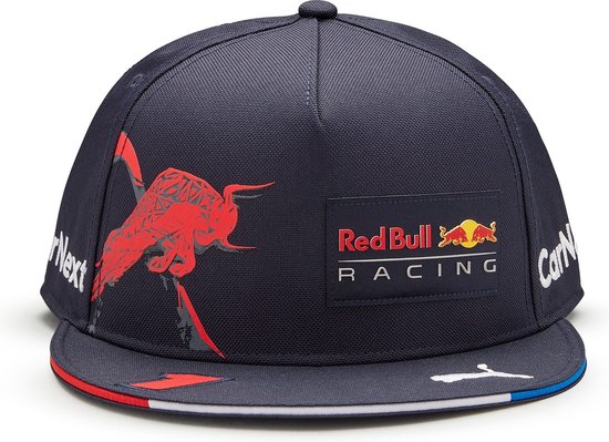 Red Bull Racing Max Verstappen Flatbrim Cap - Nummer 1 Kampioens pet platte klep - PUMA van Merkloos