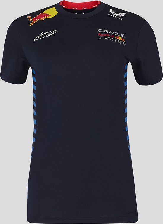 Red Bull Racing - Max Verstappen - Team T-Shirt - Blauw - Dames - Maat 40 van Merkloos
