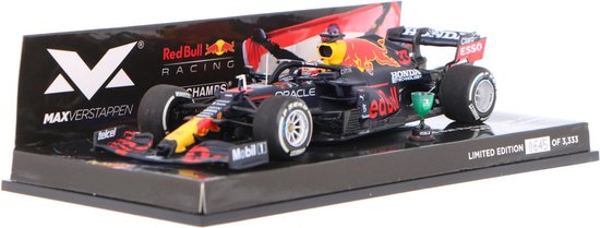 Red Bull Racing RB16B Minichamps Modelauto 1:43 2021 Max Verstappen Red Bull Racing Honda van Red Bull