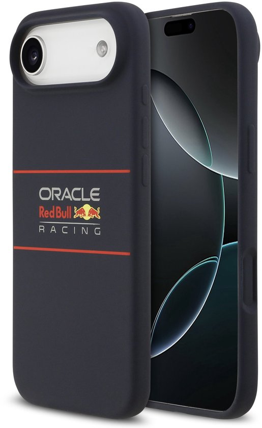 Red Bull Racing Silicone Horizontal Logo Back Cover hoesje met MagSafe voor Apple iPhone Air - Donkerblauw van Merkloos
