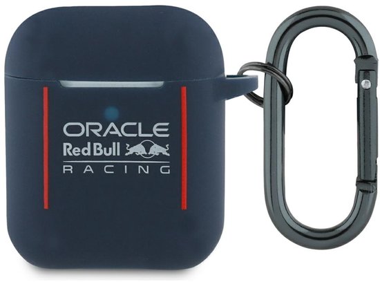 Red Bull Siliconen Hoesje Voor Airpods 1/2 Met Logo En Lineair Ontwerp van Merkloos